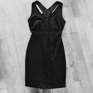 Forever 21 black cross back dress